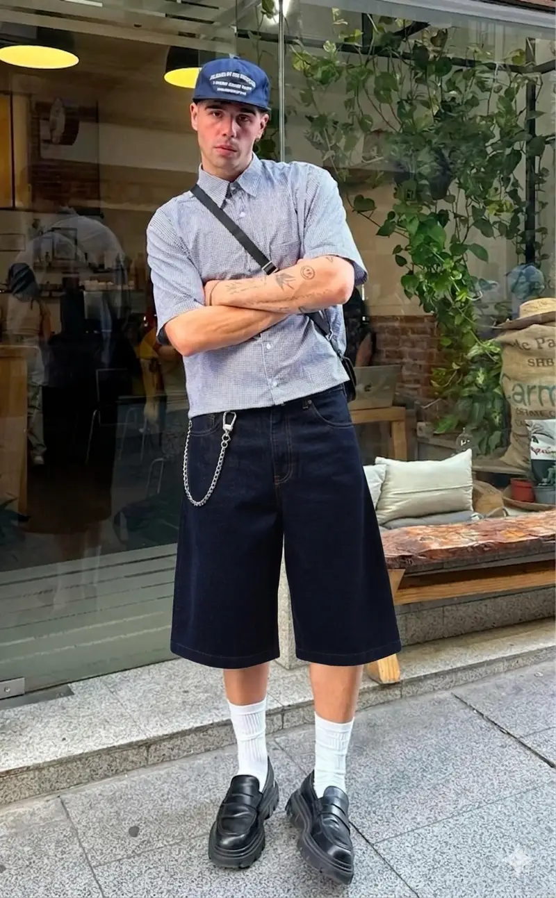 RAW DENIM JORT