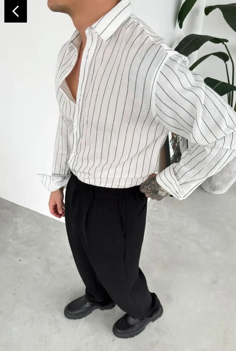 Stripes old money shirt MKH 