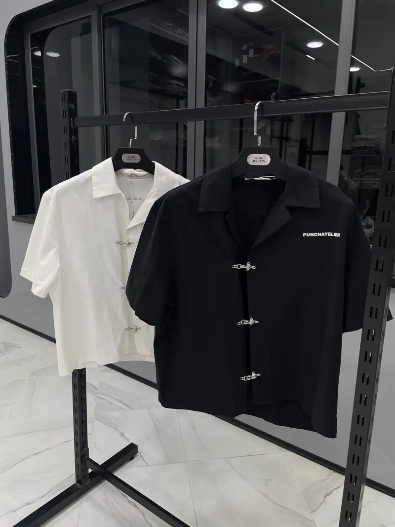 Chinese cropped shirt