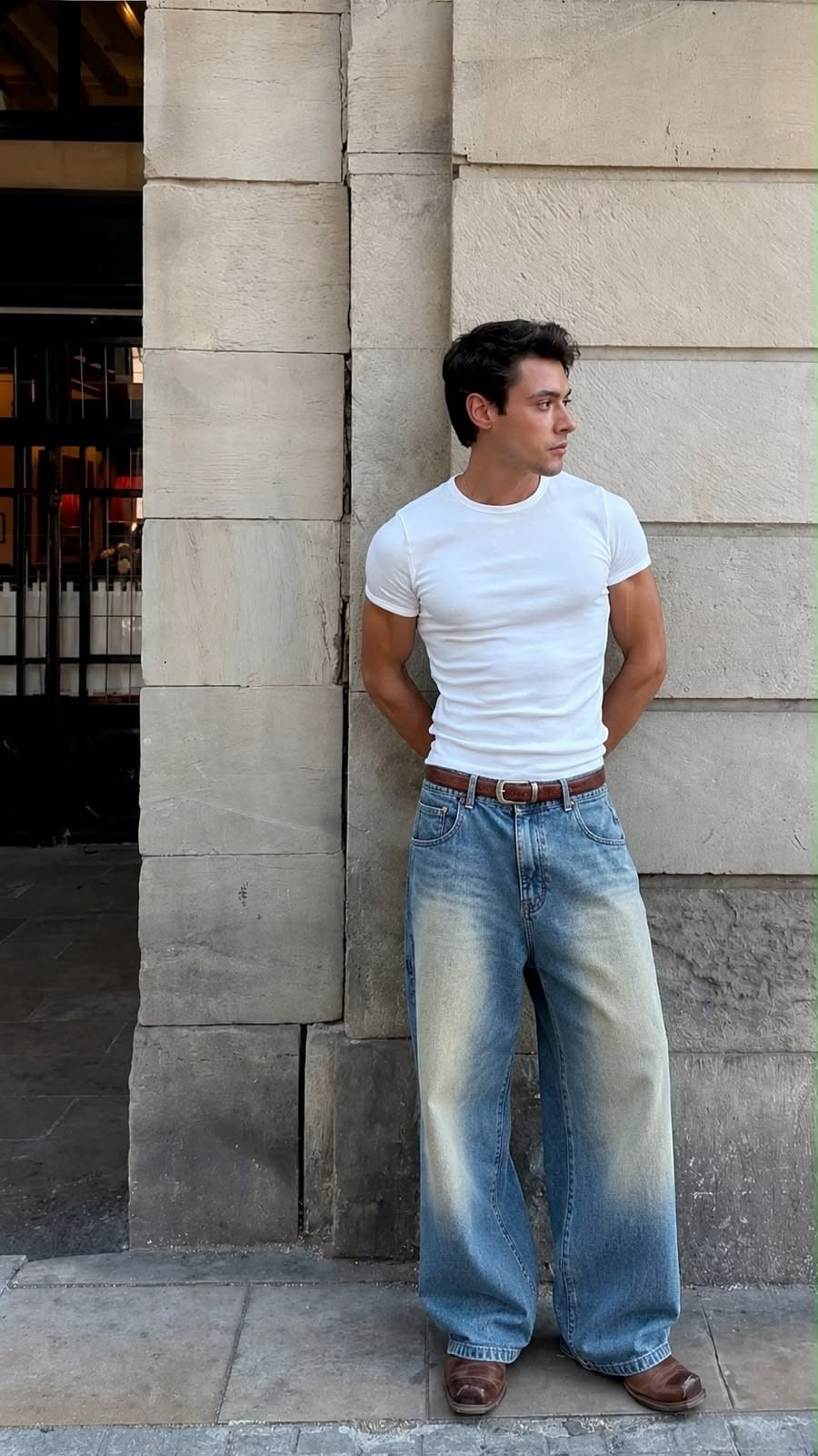 White Slim fit baby Tshirt 