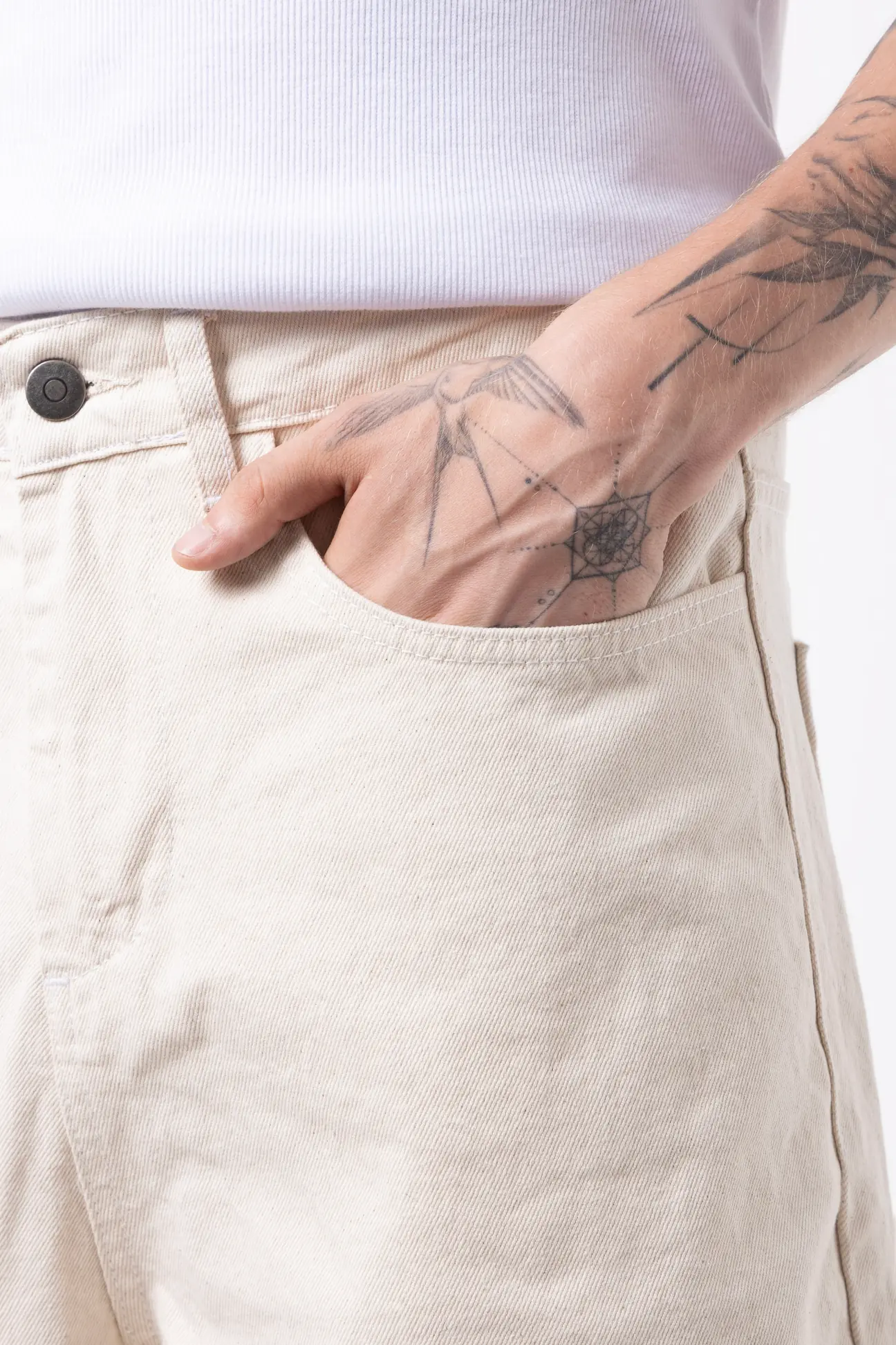 BAGGY CACTUS EMBROIDERED JEAN
