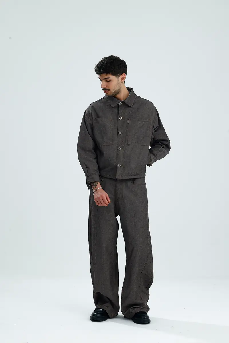 YOROI 鎧 Oversize Boxy Fit Premium Denim Jacket & jeans set