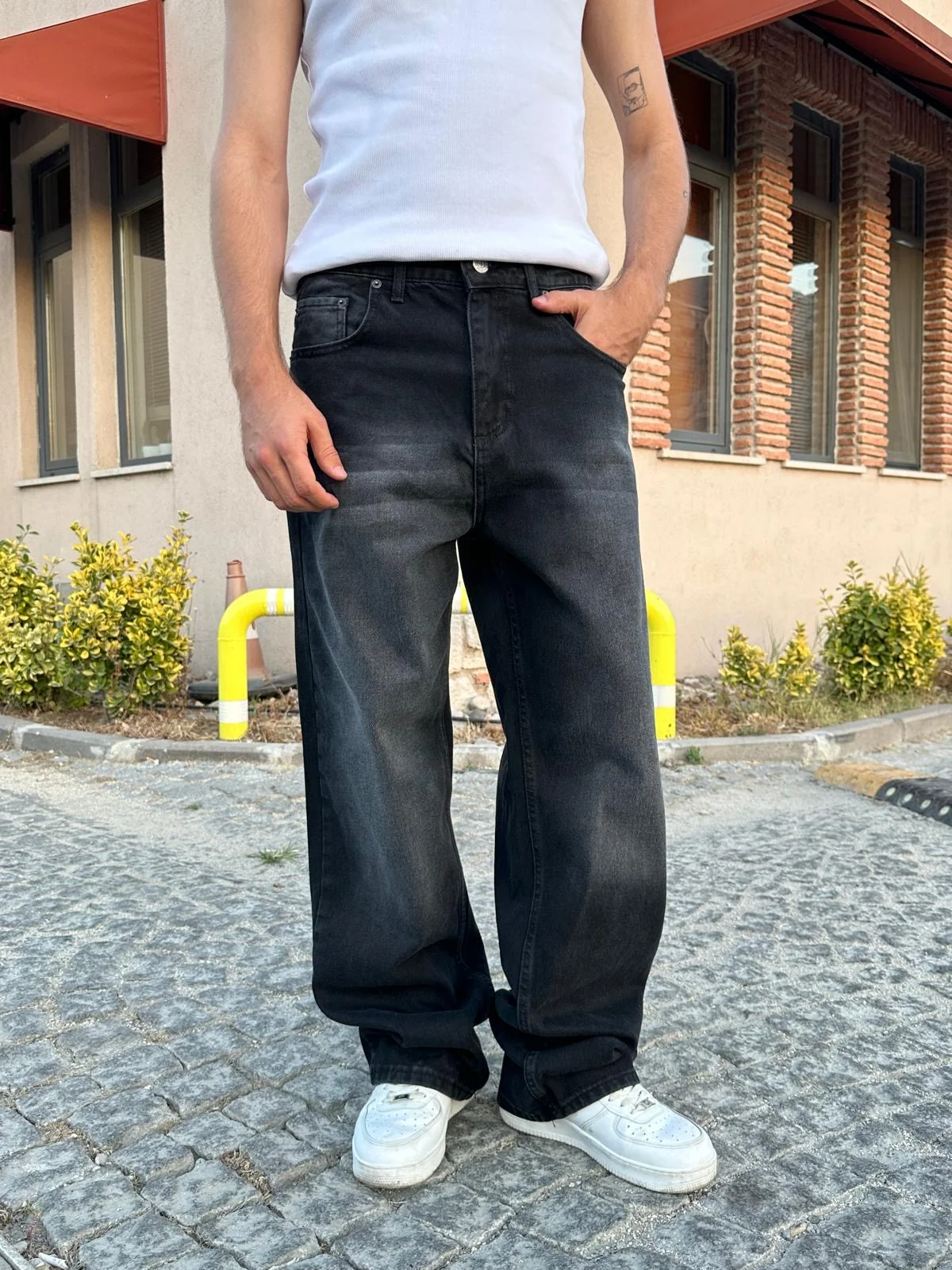 Extra baggy jean noir ALX-1