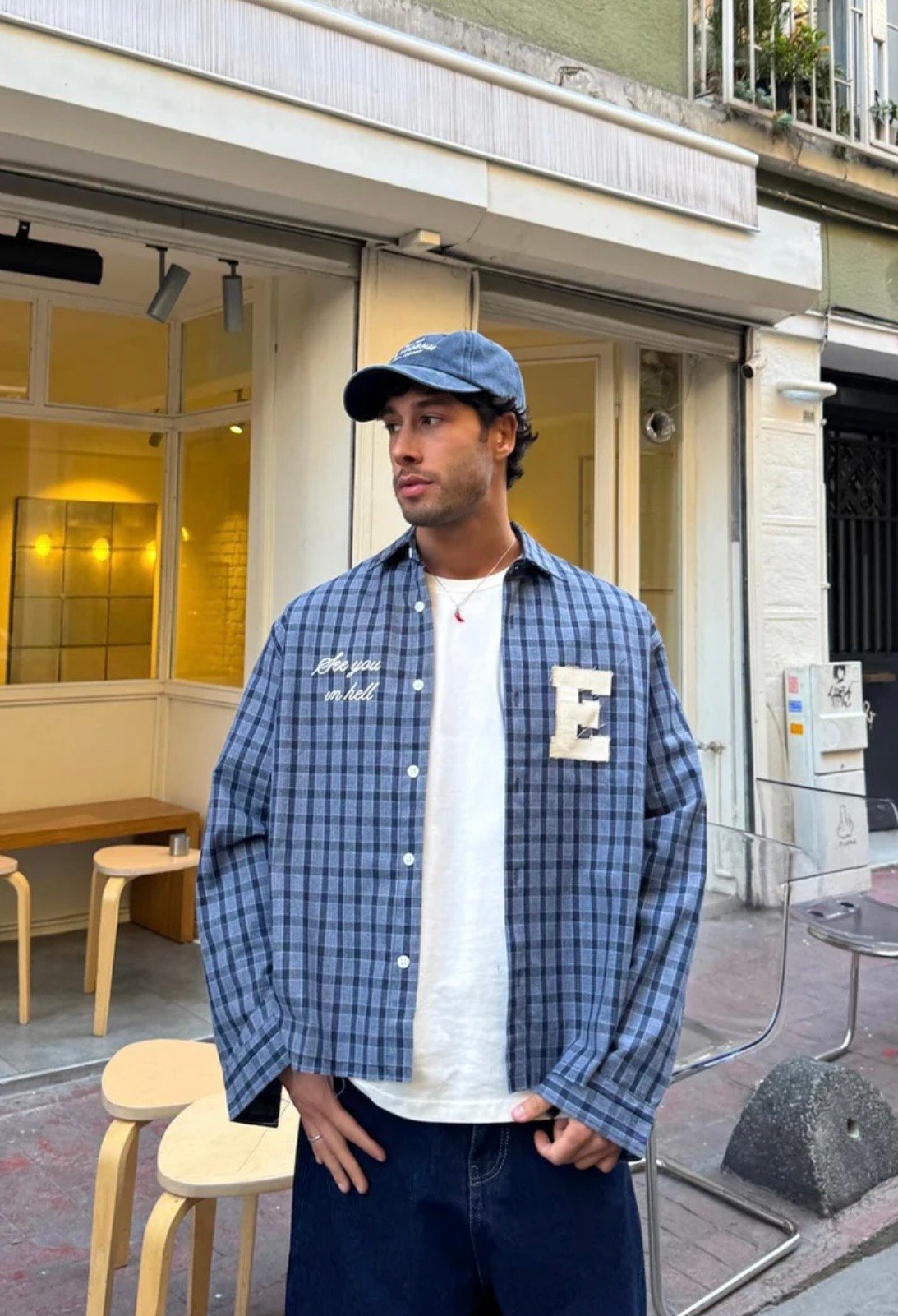 See you in hell E oversize shirt