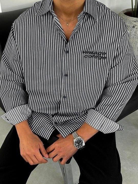 Vintage college oversized shirt