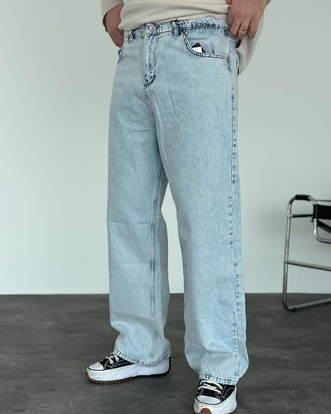 Baggy jean bleu javel KEPS