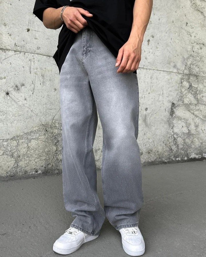 Baggy Jean PO gris Clair