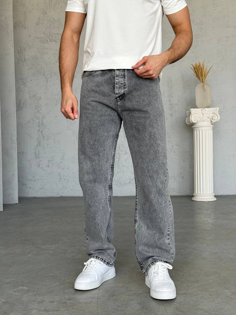 Gray Baggy jean “11”