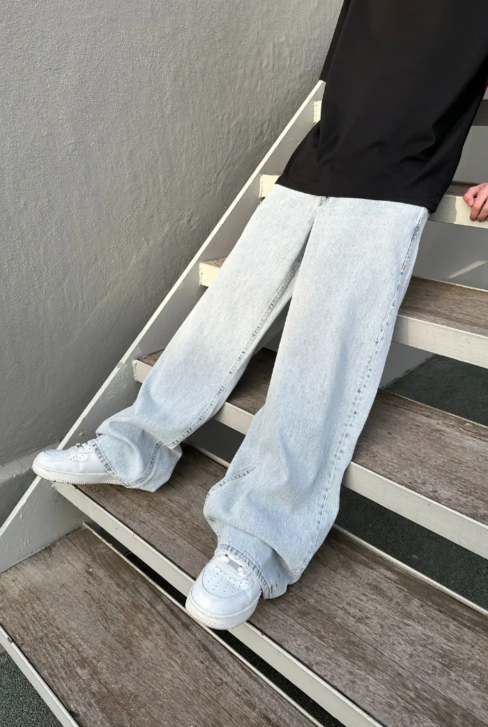 Snow Washing extra baggy jean PO