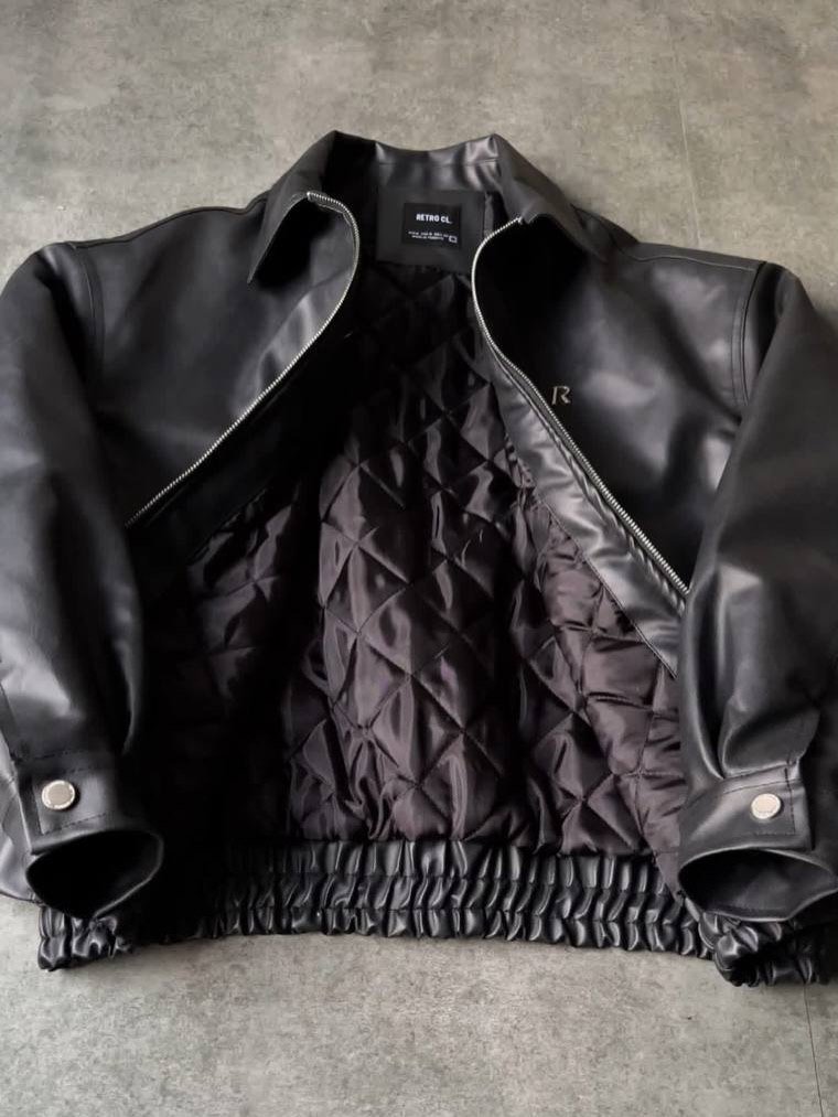 Retro leather jacket