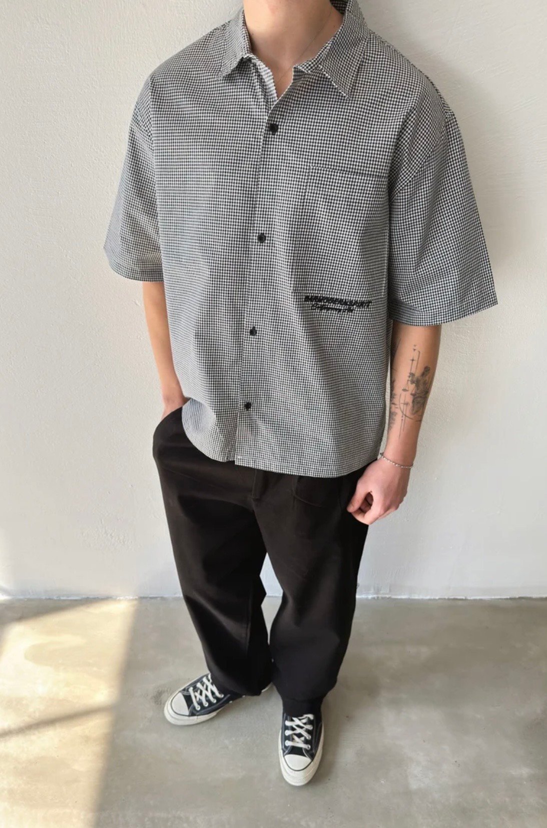 Barmodern Cropped oversized shirt