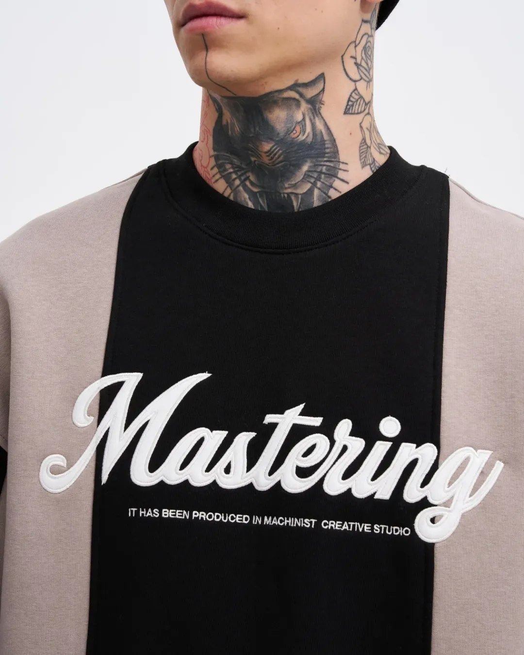 Mastering sweatshirt noir et marron
