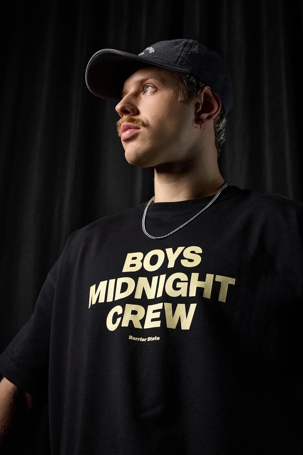 Boys Midnight Crew Cropped T-Shirt